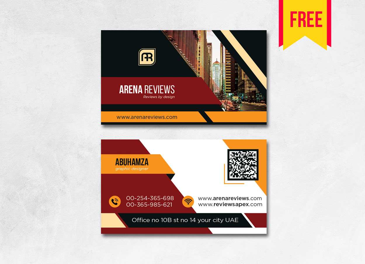 Building Business Card Design Psd – Free Download | Arenareviews Regarding Blank Business Card Template Photoshop