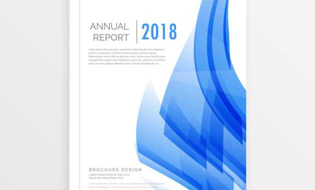 Business Annual Report Cover Page Template In A4 regarding Cover Page For Annual Report Template