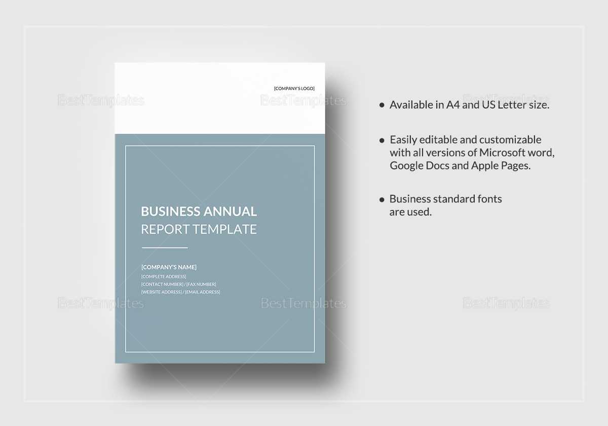 Business Annual Report Template Intended For Annual Report Word Template