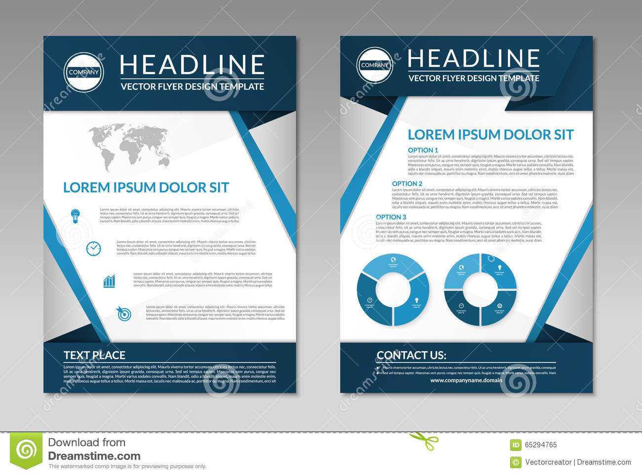 Business Brochure Flyer Design Template. A4 Size Stock With Regard To Free Business Flyer Templates For Microsoft Word