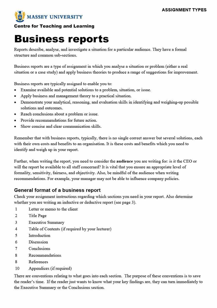 Business Report Sample – Calep.midnightpig.co With Simple Business Report Template