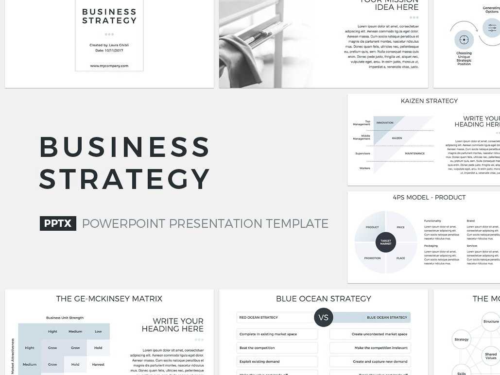 Business Strategy Presentation Templatejetz Templates On Within Strategic Management Report Template