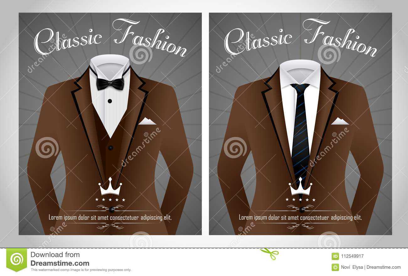 Business Suit Template With Black Tie And White Shirt Banner Within Tie Banner Template