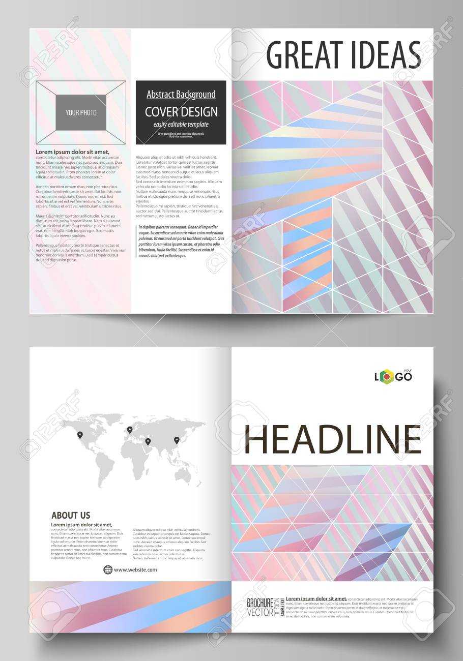 Business Templates For Bi Fold Brochure, Flyer, Booklet Or Report Intended For Noc Report Template