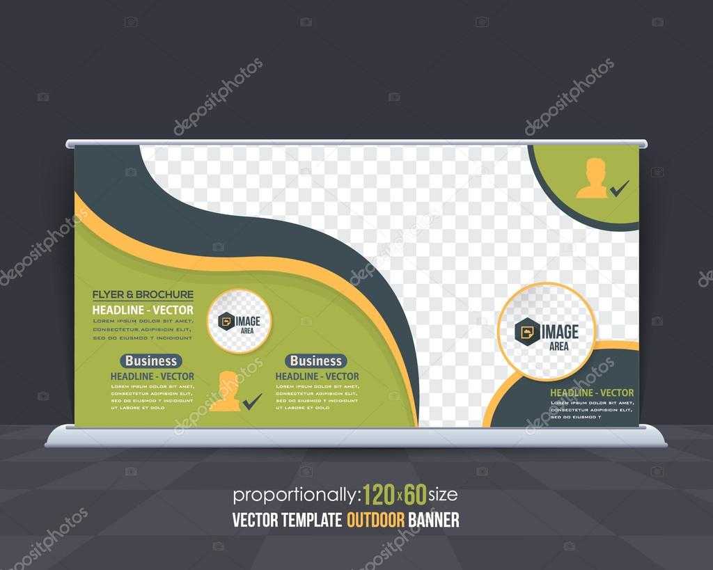 Business Theme Outdoor Banner Design, Advertising Vector Within Outdoor Banner Design Templates