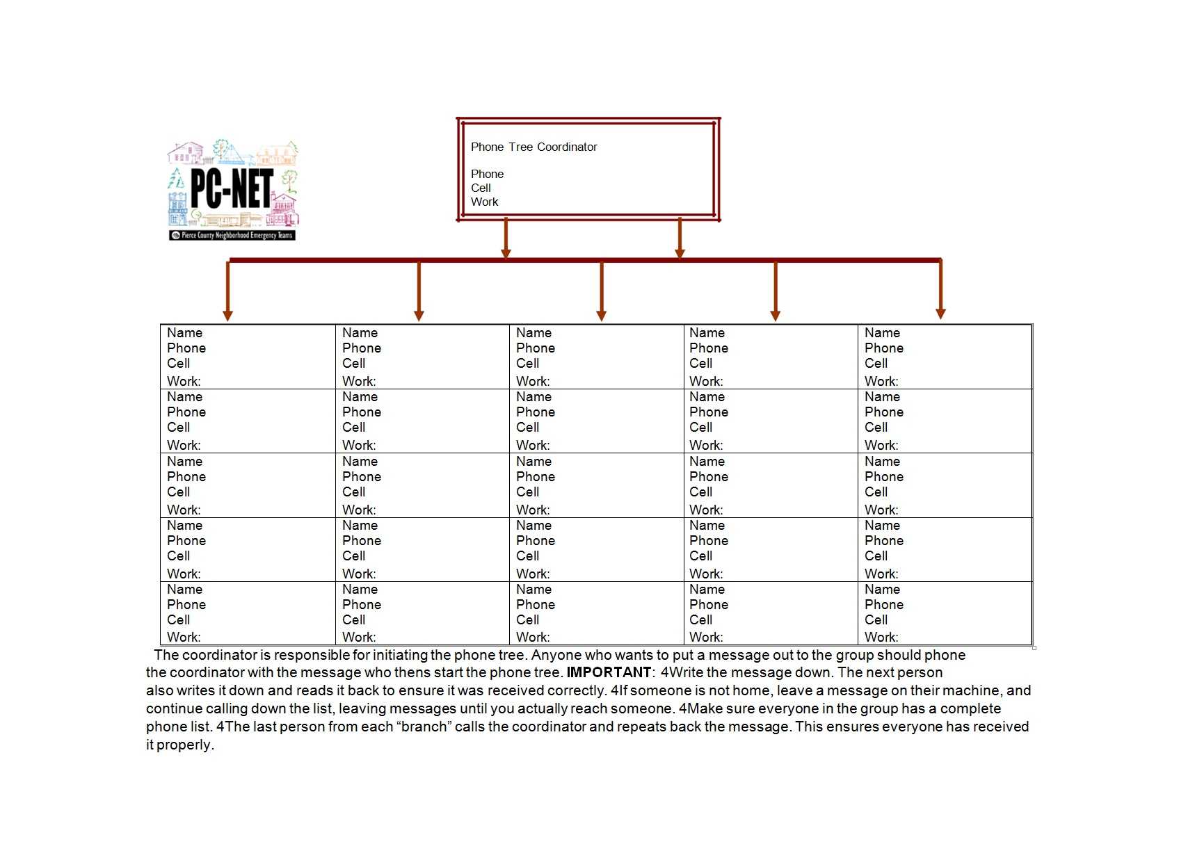 Call Tree Template – Calep.midnightpig.co Within Calling Tree Template Word