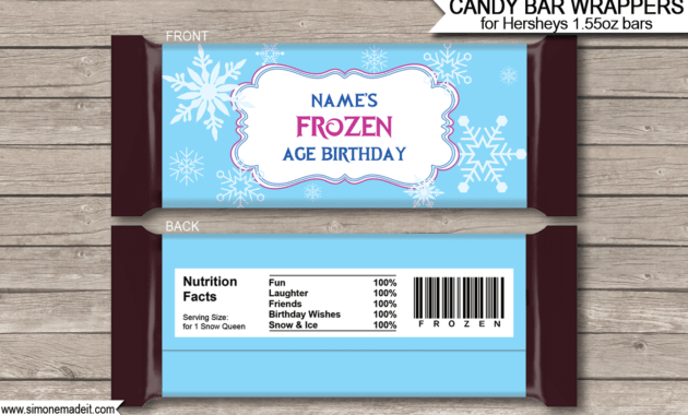 Candy Bar Label Template - Calep.midnightpig.co with Blank Candy Bar Wrapper Template For Word
