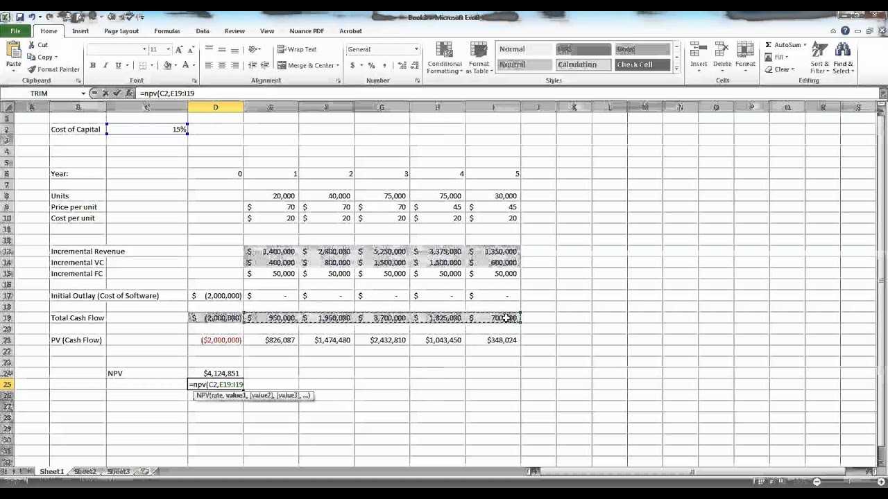 Capital Budgeting In Excel Example Intended For Capital Expenditure Report Template