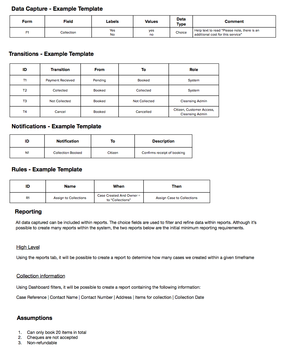 Case Type Document Template | Library Regarding Reporting Requirements Template