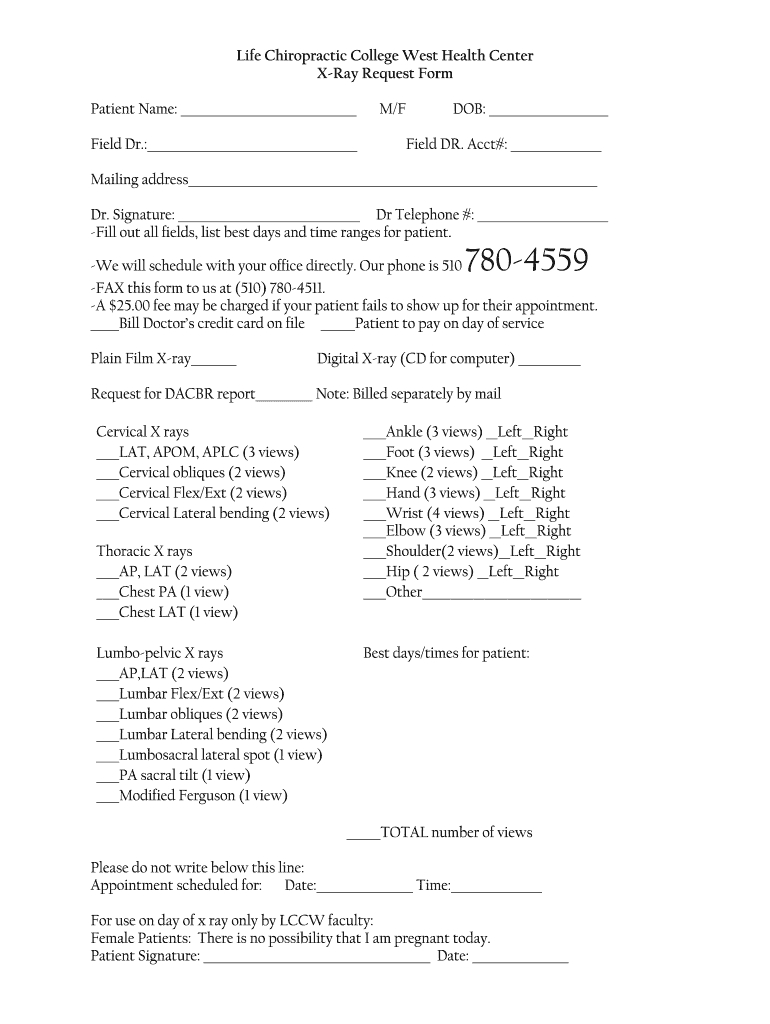 Chiropractic X Ray Report Template - Fill Online, Printable With Chiropractic X Ray Report Template