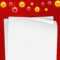 Christmas Card Template With Blank Paper And Mistletoes Within Blank Christmas Card Templates Free