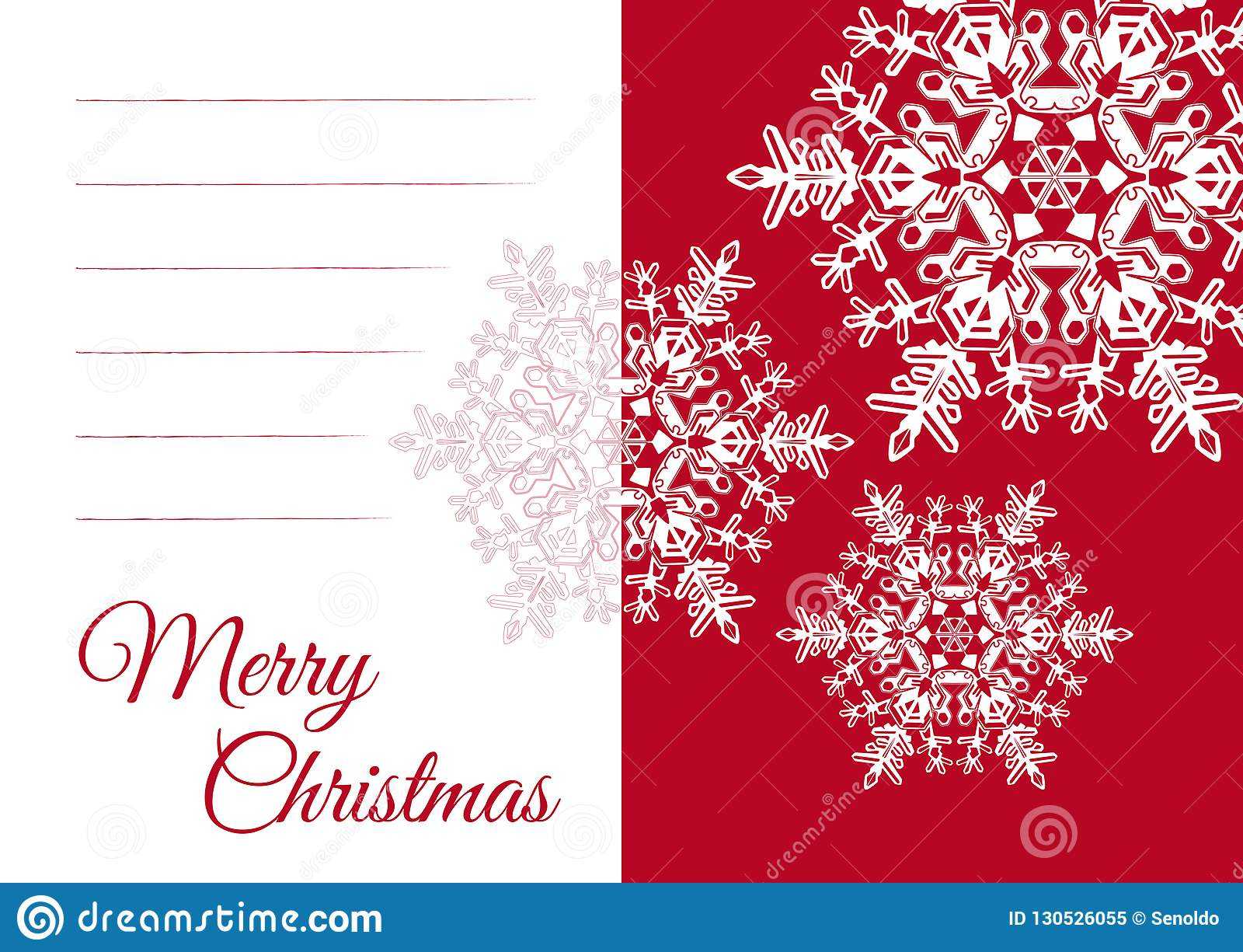 Christmas Greeting Card Template With Blank Text Field Stock Throughout Blank Christmas Card Templates Free