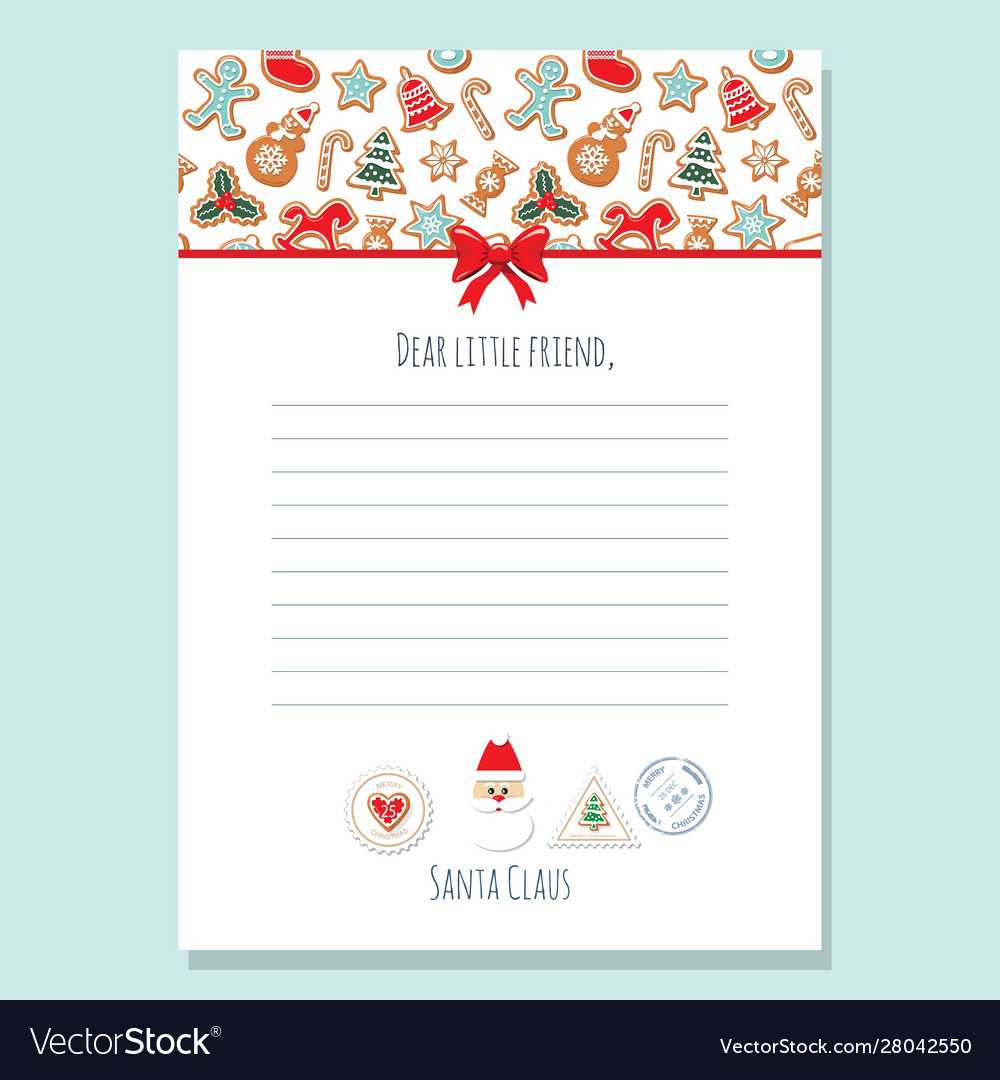 Christmas Letter From Santa Claus Template A4 Throughout Blank Letter From Santa Template