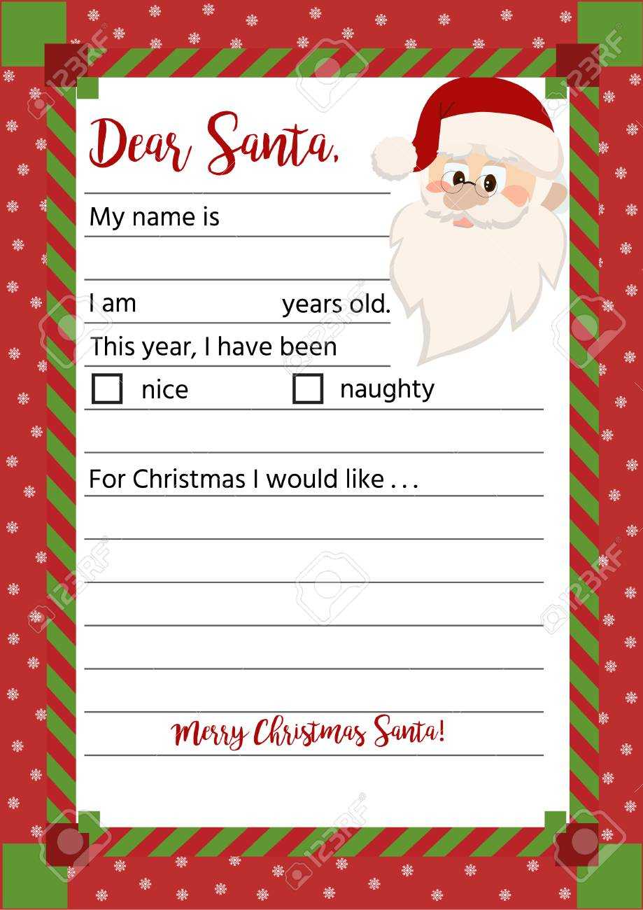 Christmas Letter Template – Dalep.midnightpig.co Inside Letter From Santa Template Word