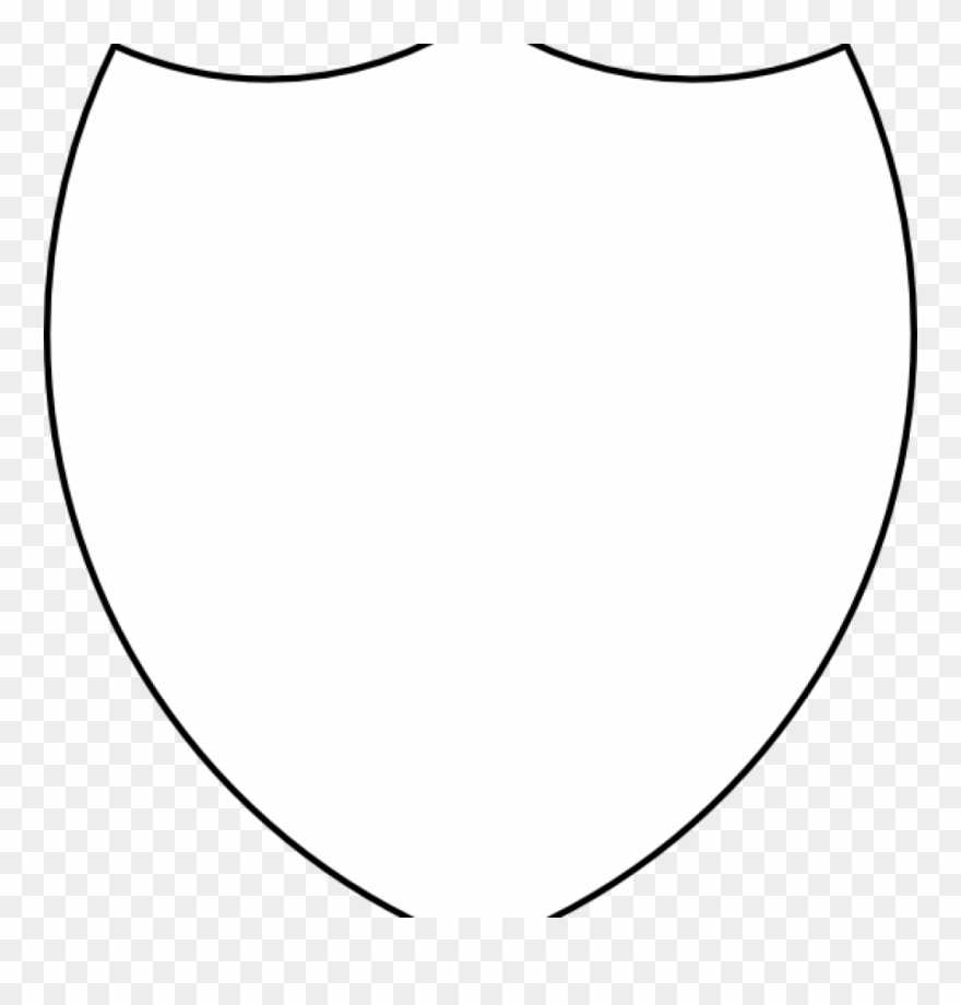 Clipart Coat Of Arms Shield Outline Regarding Blank Shield Template Printable