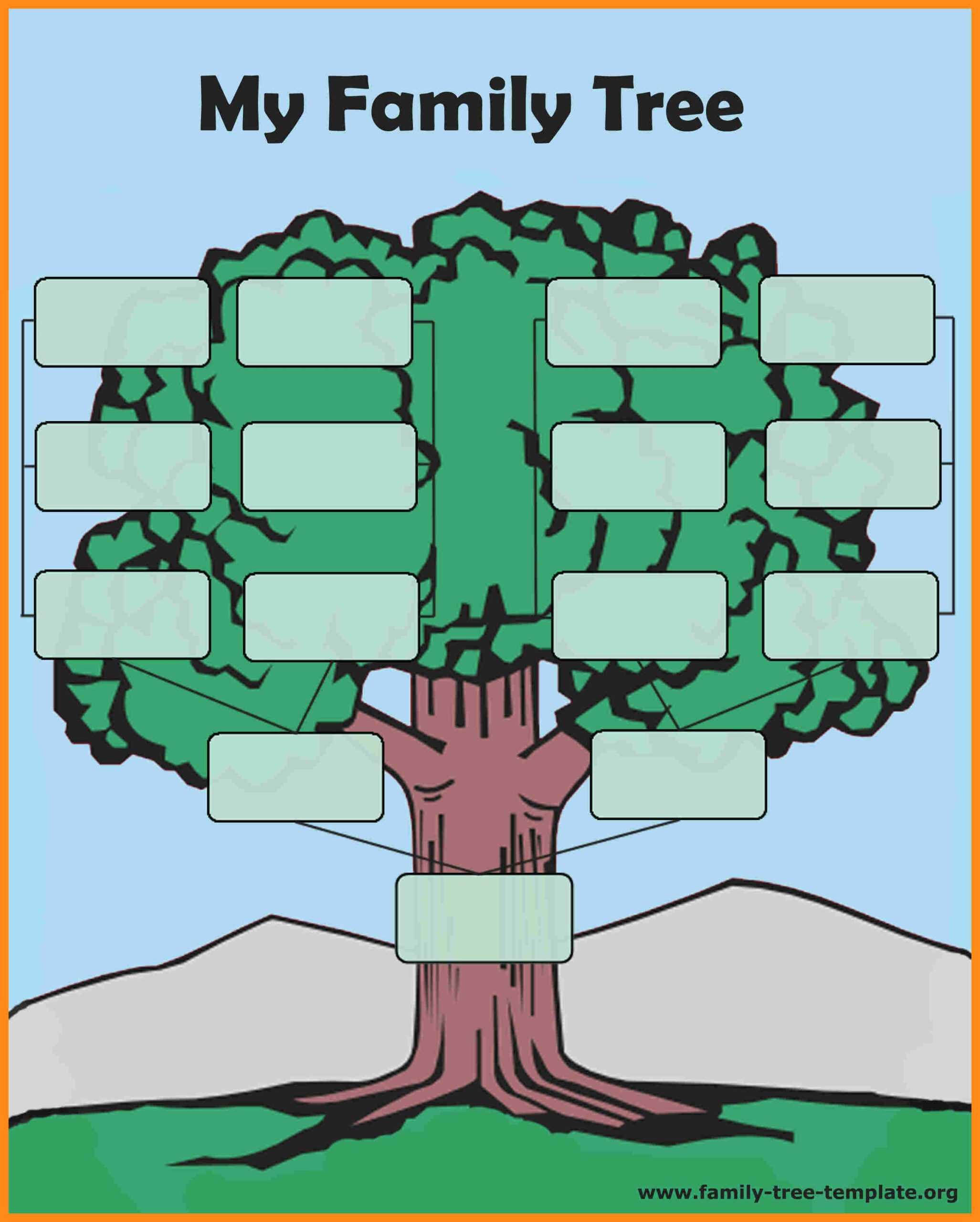 Clipart Family Tree Maker Regarding Fill In The Blank Family Tree Template