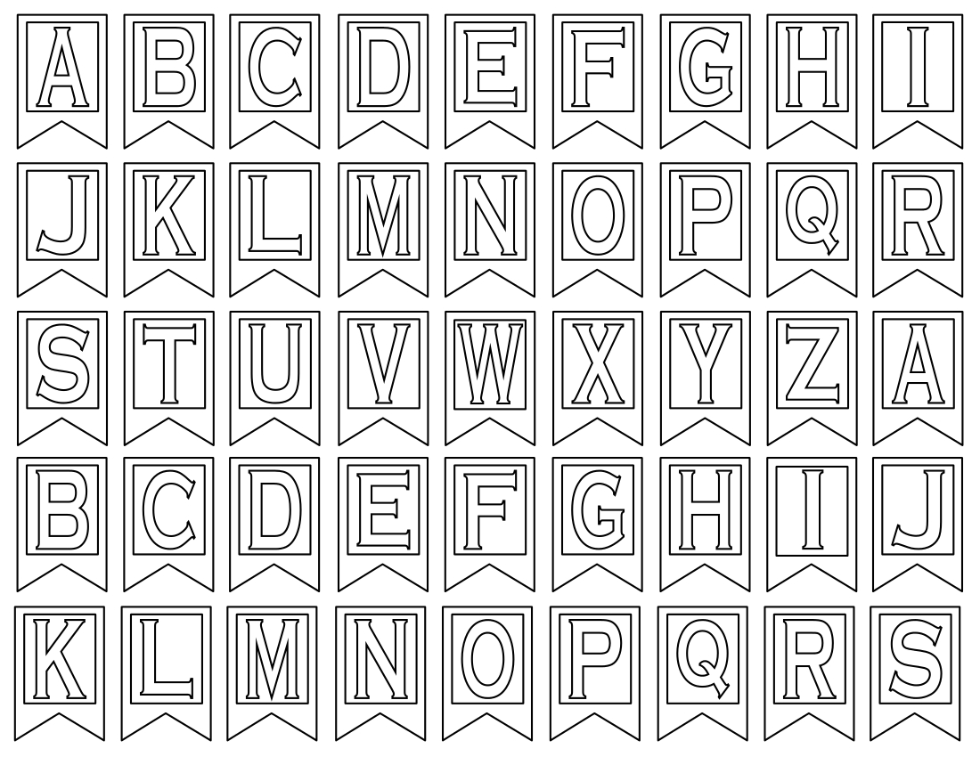 Clipart Letters For Banners For Free Letter Templates For Banners