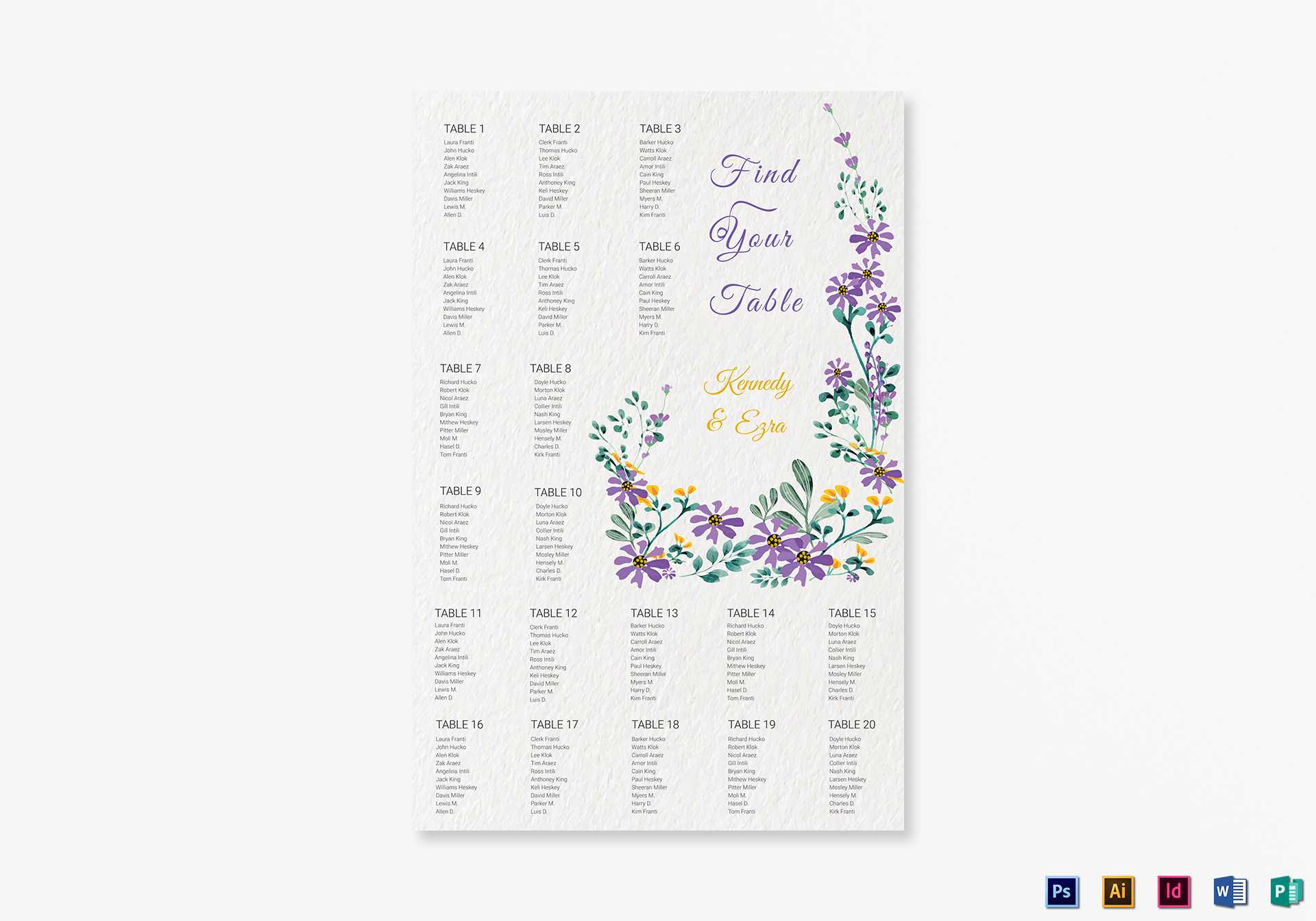 Coloring : Illustrator Chart Template Illustrator Chart Inside Wedding Seating Chart Template Word