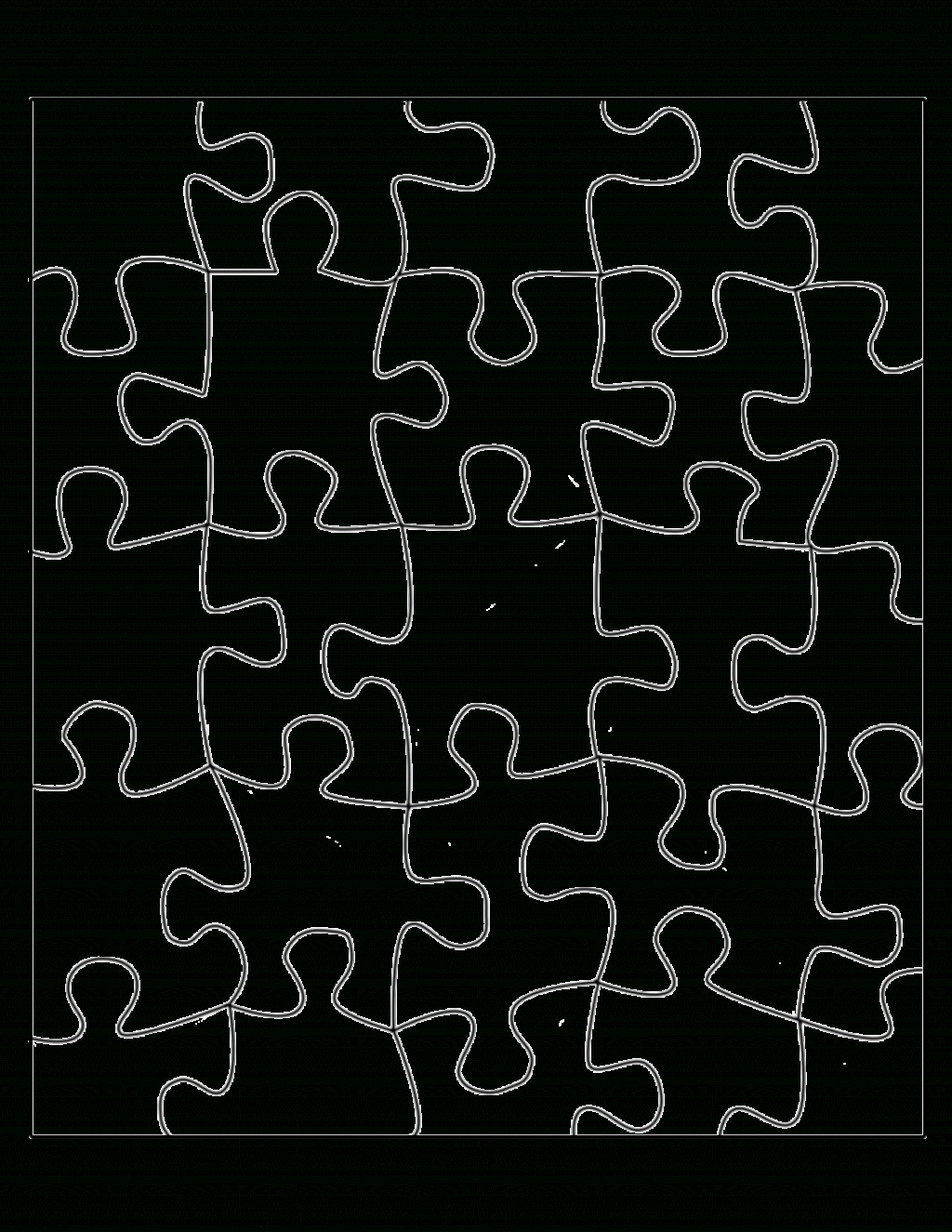 Coloring Page ~ Coloring Page 2550X3300 Blank Jigsaw Puzzle With Regard To Blank Jigsaw Piece Template