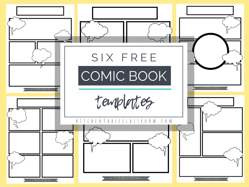 Comic Book Templates - Free Printable Pages - The Kitchen With Printable Blank Comic Strip Template For Kids