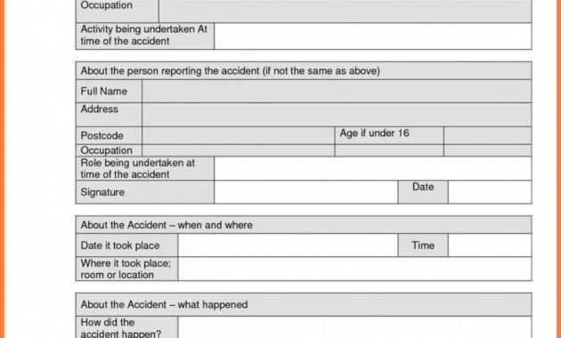 Construction Accident Report Form Sample Work Report Dental pertaining to Construction Accident Report Template