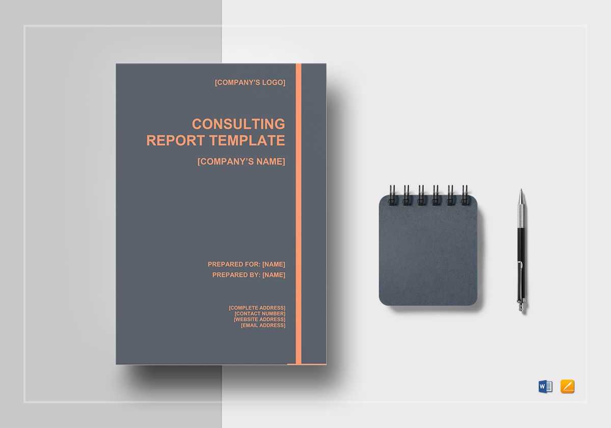 Consulting Report Template For Consultant Report Template