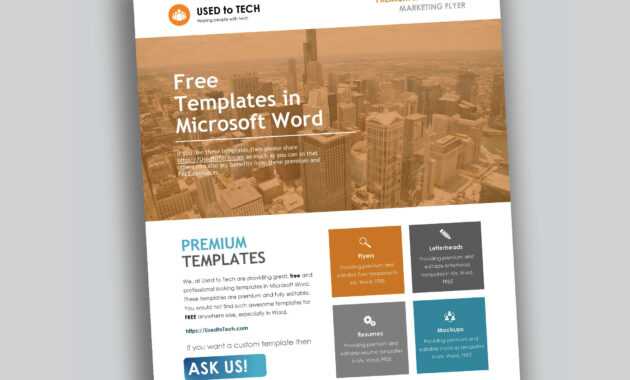 Corporate Flyer Design In Microsoft Word Free - Used To Tech for Templates For Flyers In Word