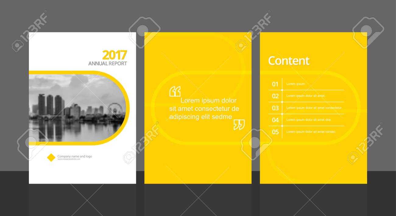 Cover Design For Annual Report Or Business Catalog, Magazine,.. Throughout Report Content Page Template