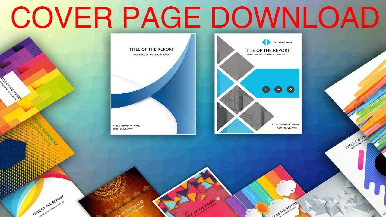 Cover Page In Word Template – Download Editable, Ready To Use (.docx) –  Page De Couverture Word In Cover Page Of Report Template In Word