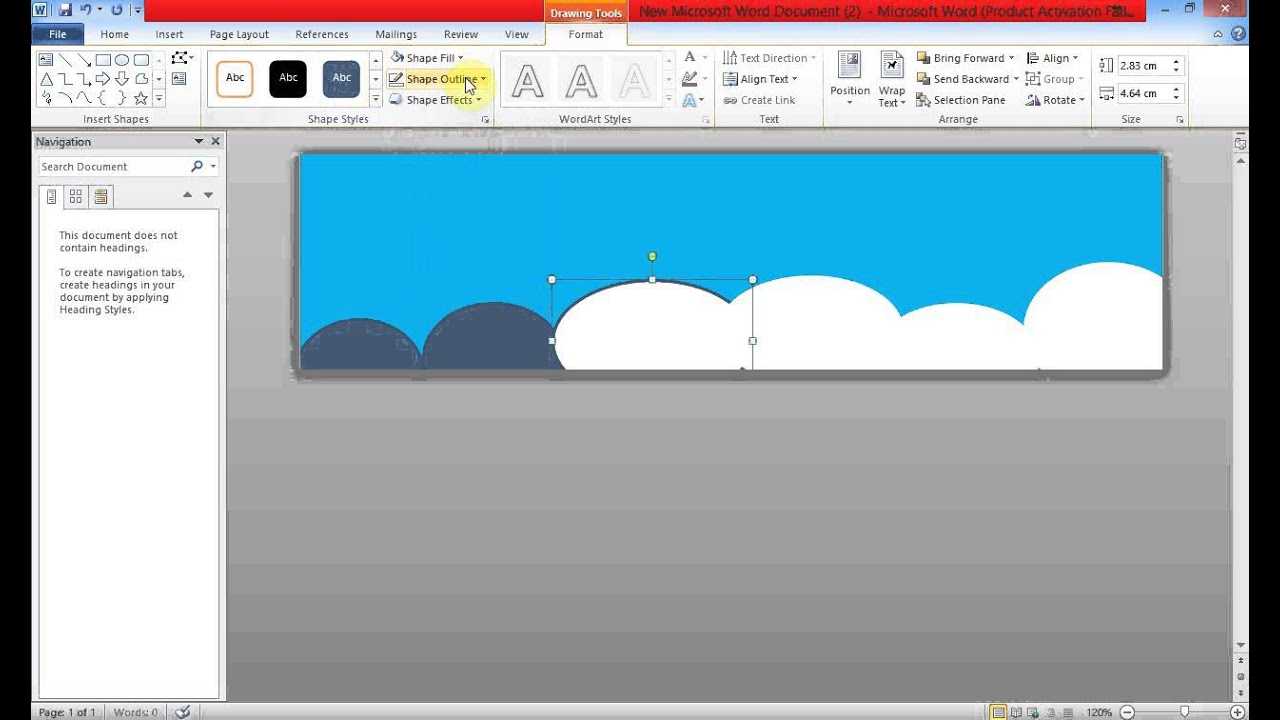 Create Banner Using Ms Word In Banner Template Word 2010
