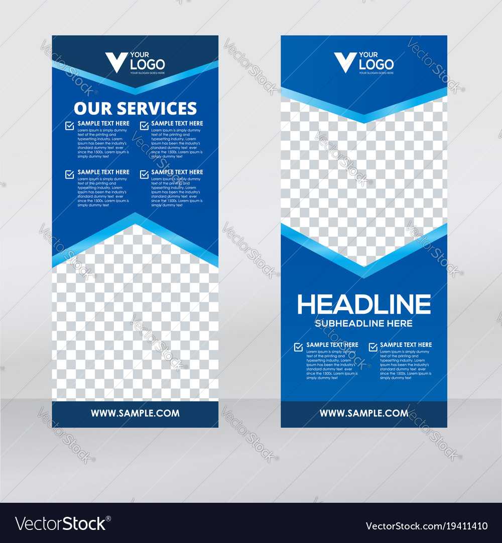 Creative Roll Up Banner – Free Template Ppt Premium Download For Retractable Banner Design Templates