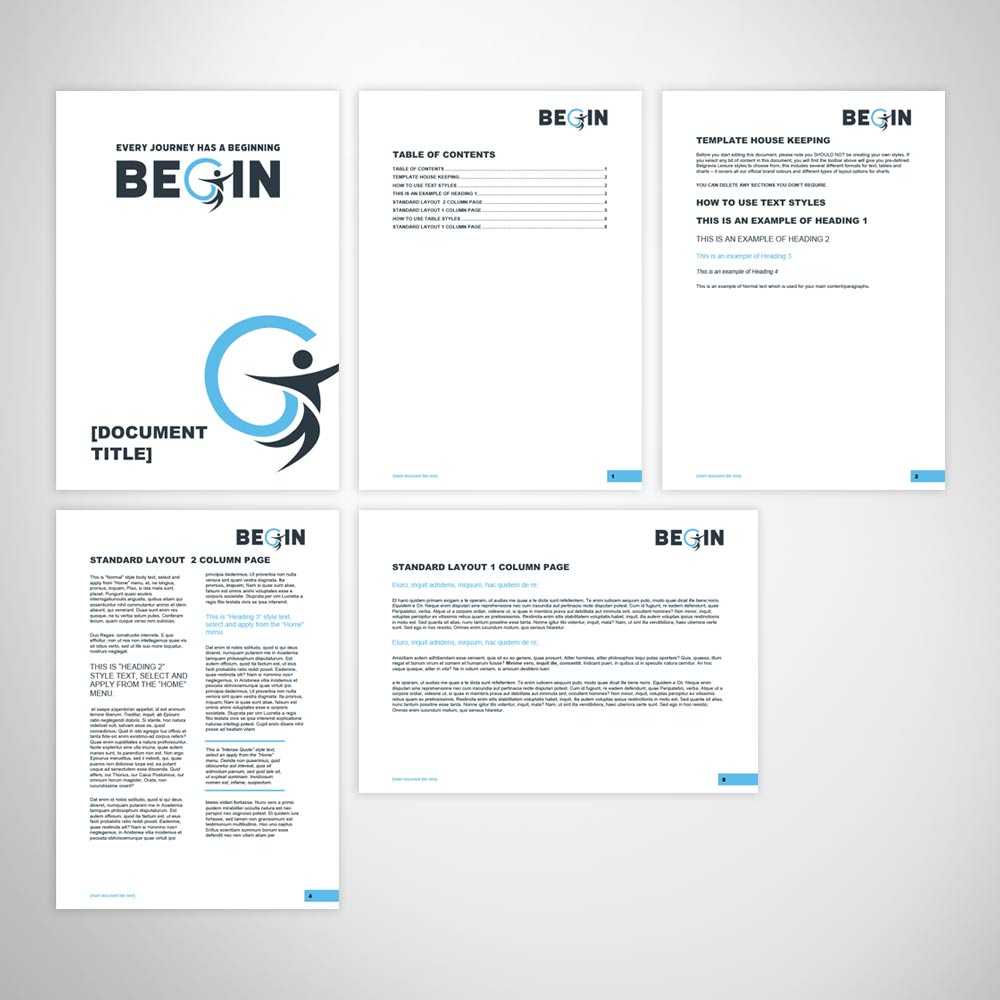 Custom Branded Microsoft Word Report Template In It Report Template For Word