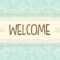Cute Pastel Mint And Yellow With Laces Welcome Background Banner.. With Welcome Banner Template