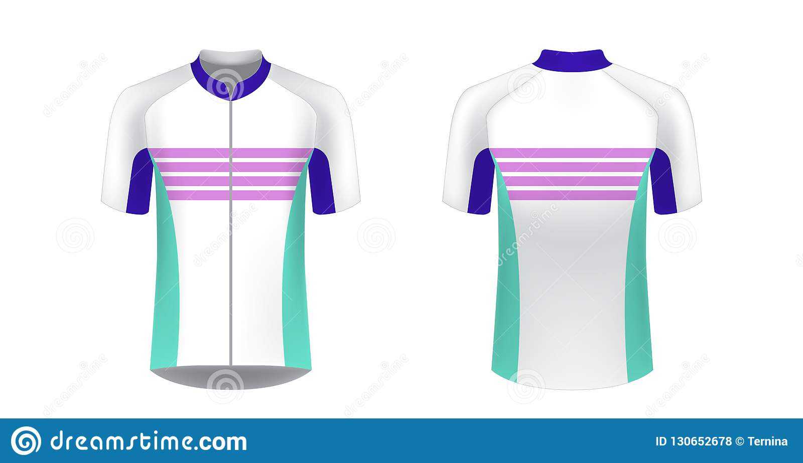 Cycling Jersey Mockup Stock Vector. Illustration Of Front Pertaining To Blank Cycling Jersey Template