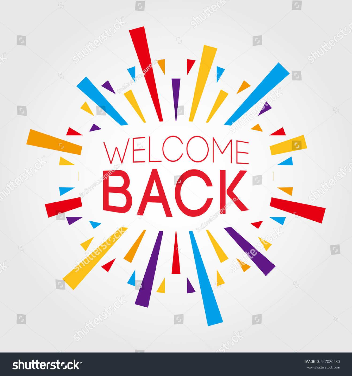 Стоковая Векторная Графика «Welcome Back Poster Banner With Welcome Banner Template