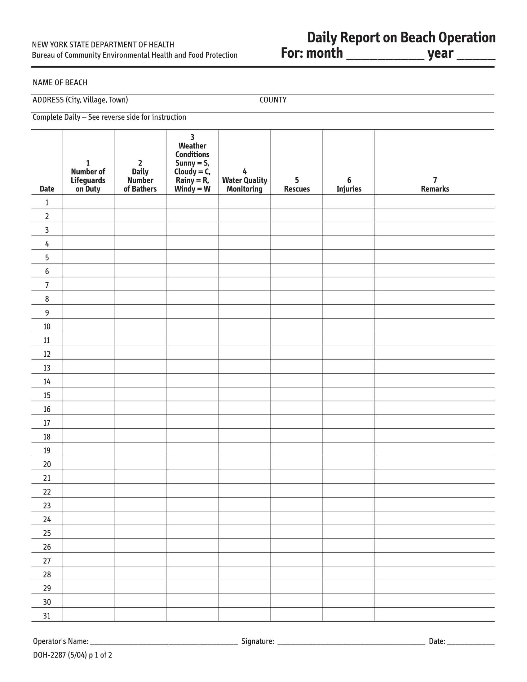 Daily Report Form – Dalep.midnightpig.co Pertaining To Daily Report Sheet Template