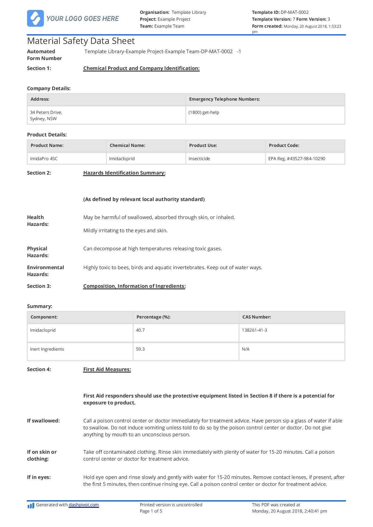 Data Sheet Template – Calep.midnightpig.co Throughout Datasheet Template Word