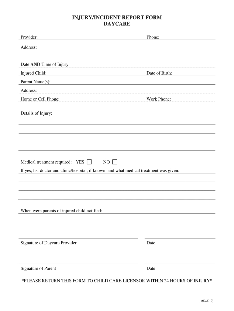 Day Care Incident Report Forms – Dalep.midnightpig.co Inside Incident Report Form Template Qld