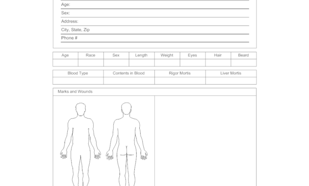 Death Report Template - Dalep.midnightpig.co with Coroner&amp;#039;s Report Template
