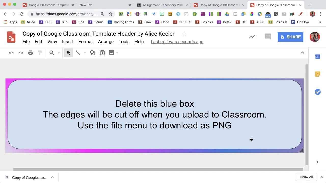 Design A Custom Google Classroom Header Regarding Classroom Banner Template