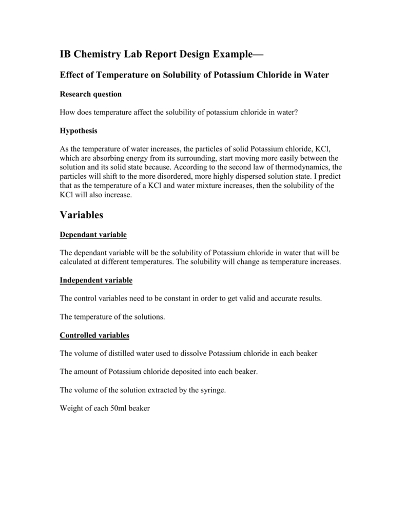 Design Lab Example – Yeppe.digitalfuturesconsortium Regarding Chemistry Lab Report Template