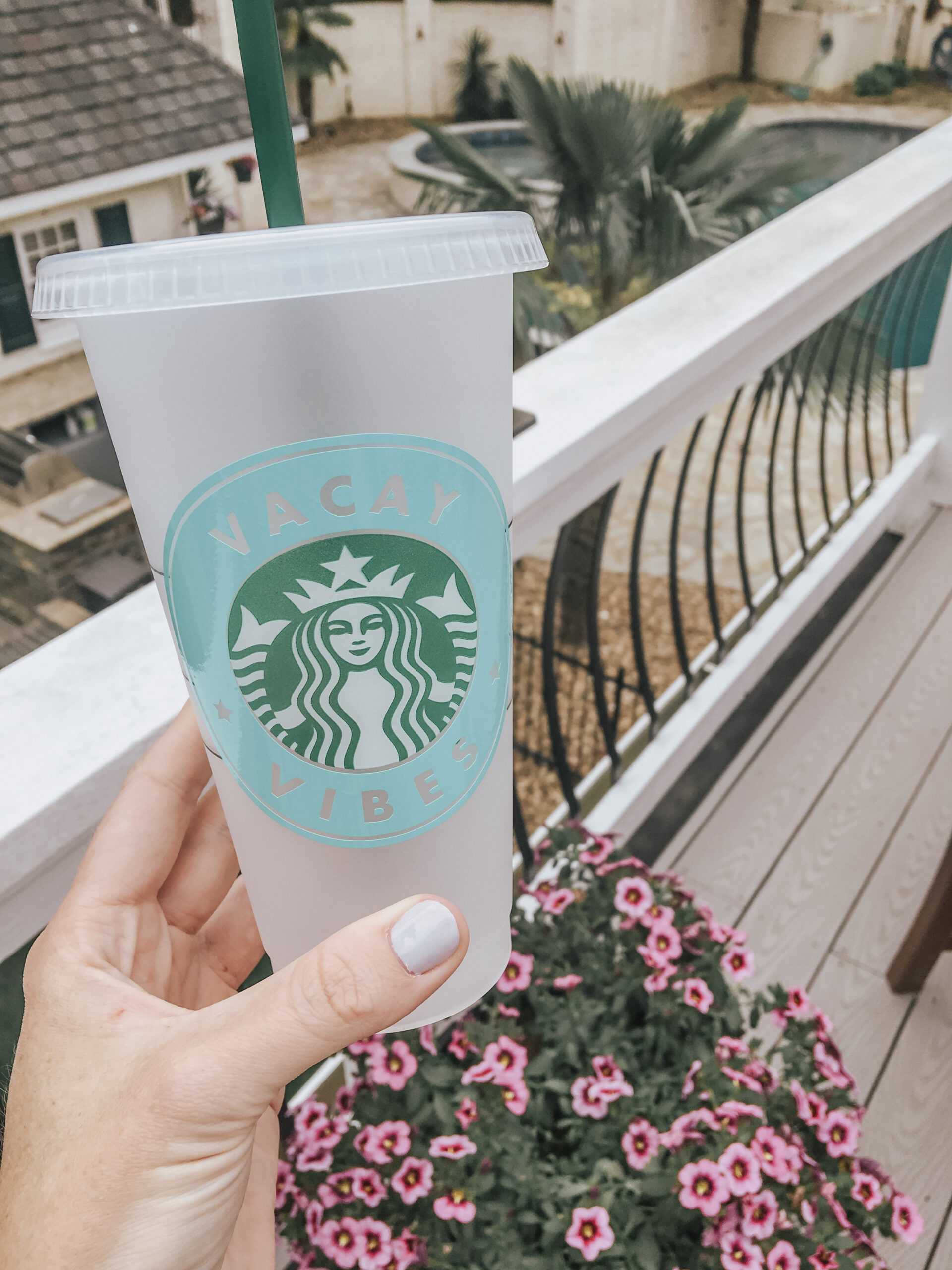 Diy Starbucks Tumbler + Free Cut Files – Kayla Makes Pertaining To Starbucks Create Your Own Tumbler Blank Template