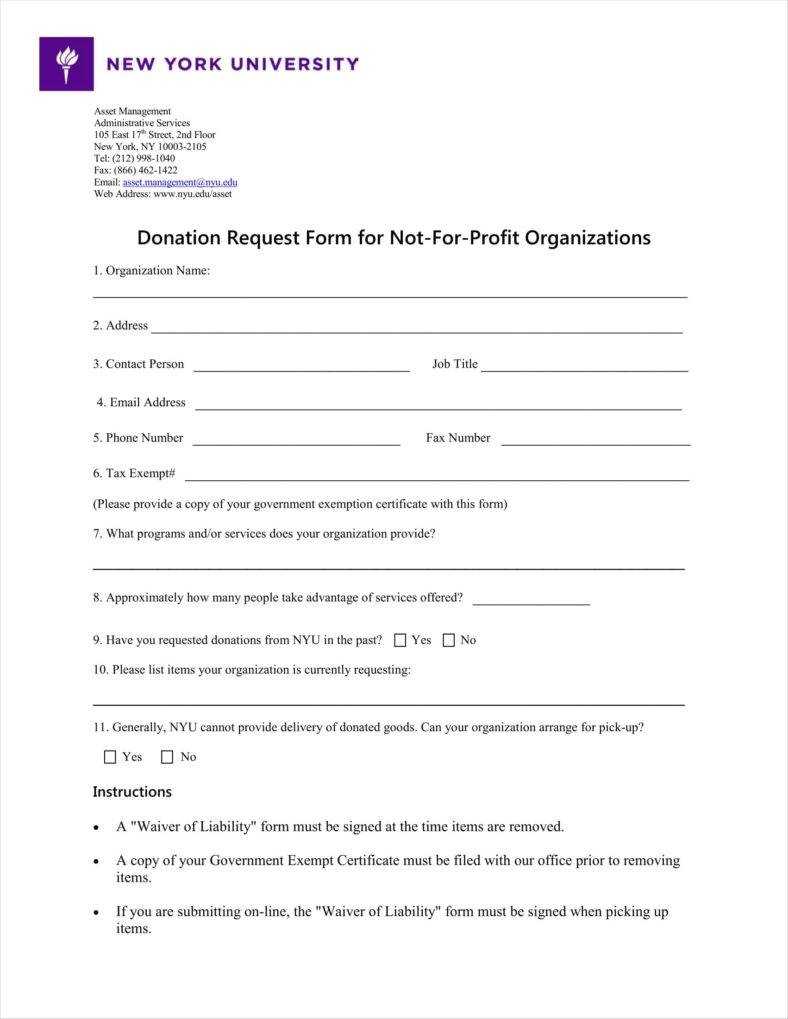 Donation Request Forms Template – Dalep.midnightpig.co In Blank Sponsorship Form Template
