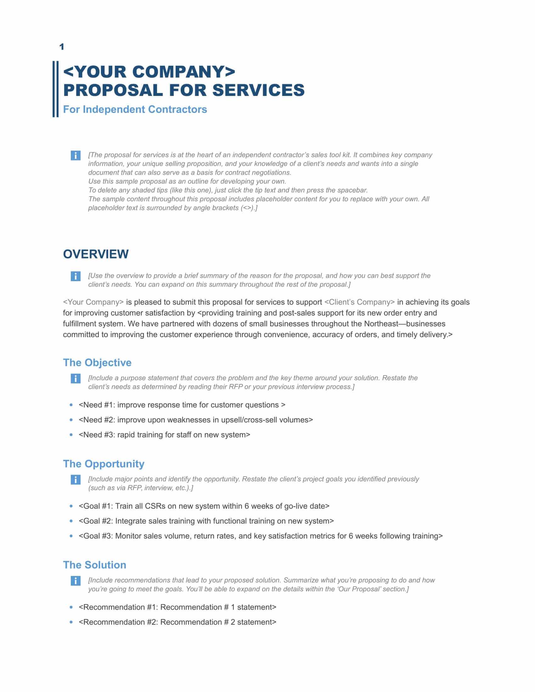 Download A Free Business Proposal Template – Formfactory In Free Business Proposal Template Ms Word