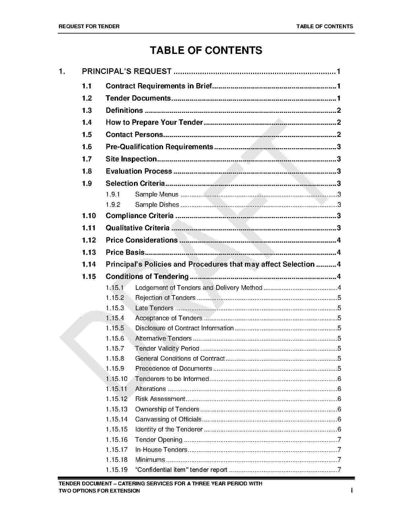 Download Catering Contract Style 1 Template For Free At For Catering Contract Template Word