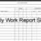 Download Excel Template For Daily Construction Work Report Throughout Employee Daily Report Template