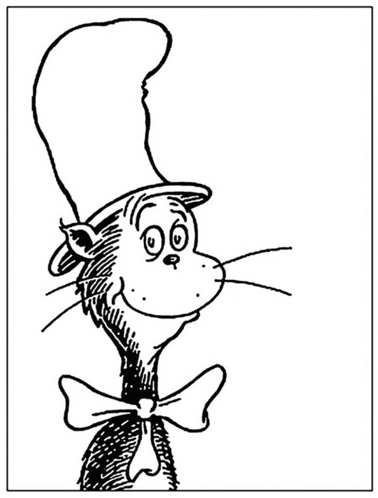 Dr. Seuss Coloring Project · Art Projects For Kids Intended For Blank Cat In The Hat Template