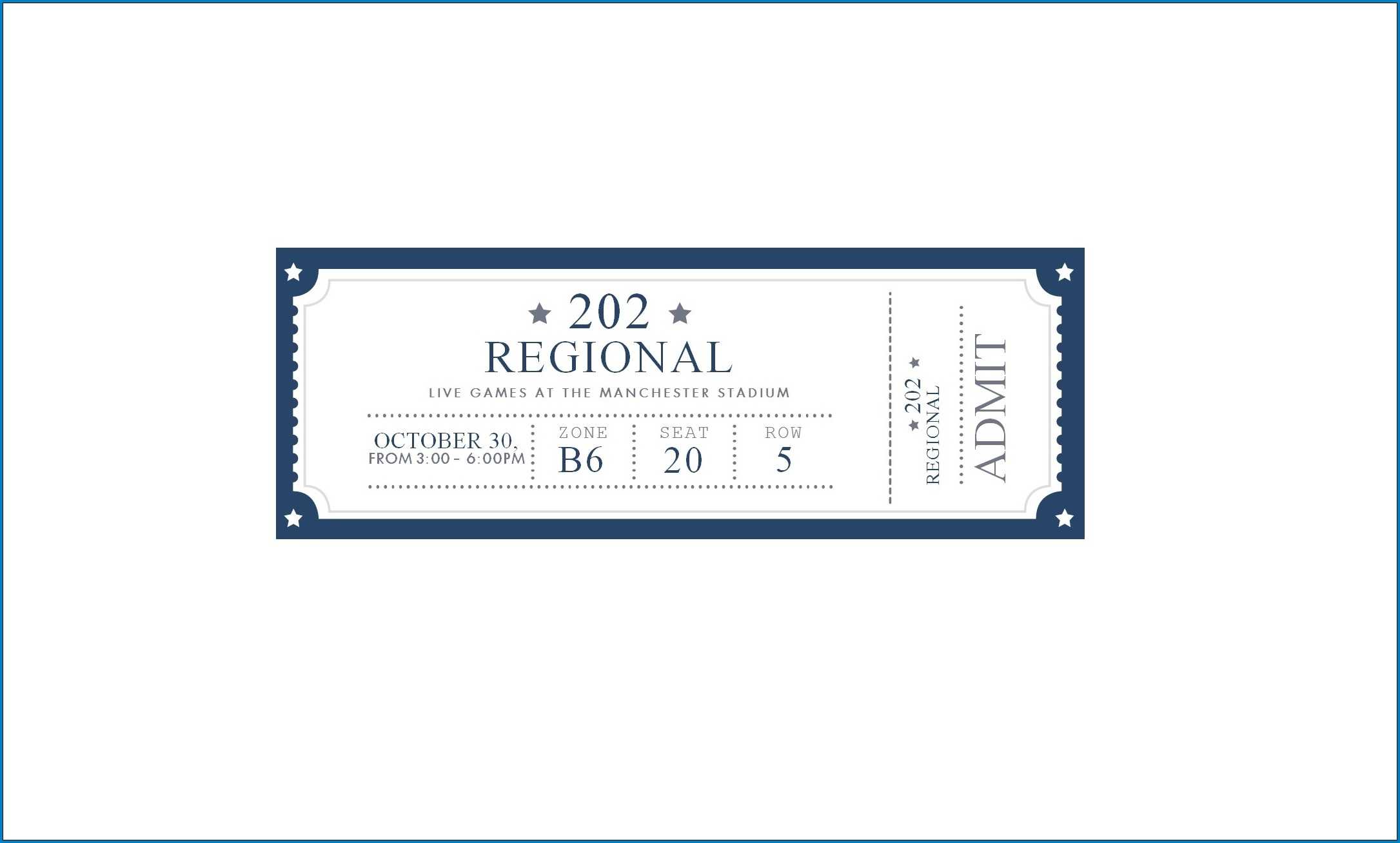 √ Free Printable Event Ticket Template | Templateral Regarding Blank Admission Ticket Template