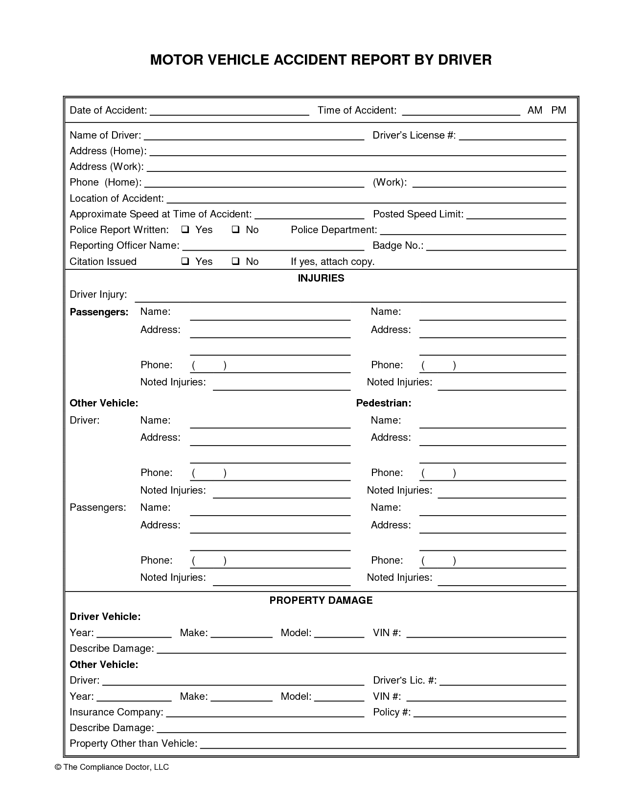 Eb9 Vehicle Damage Report Template | Wiring Library For Motor Vehicle Accident Report Form Template