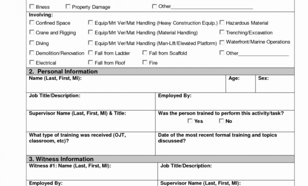 Editable Accident Estigation Form Template Uk Report Format with regard to Investigation Report Template Doc